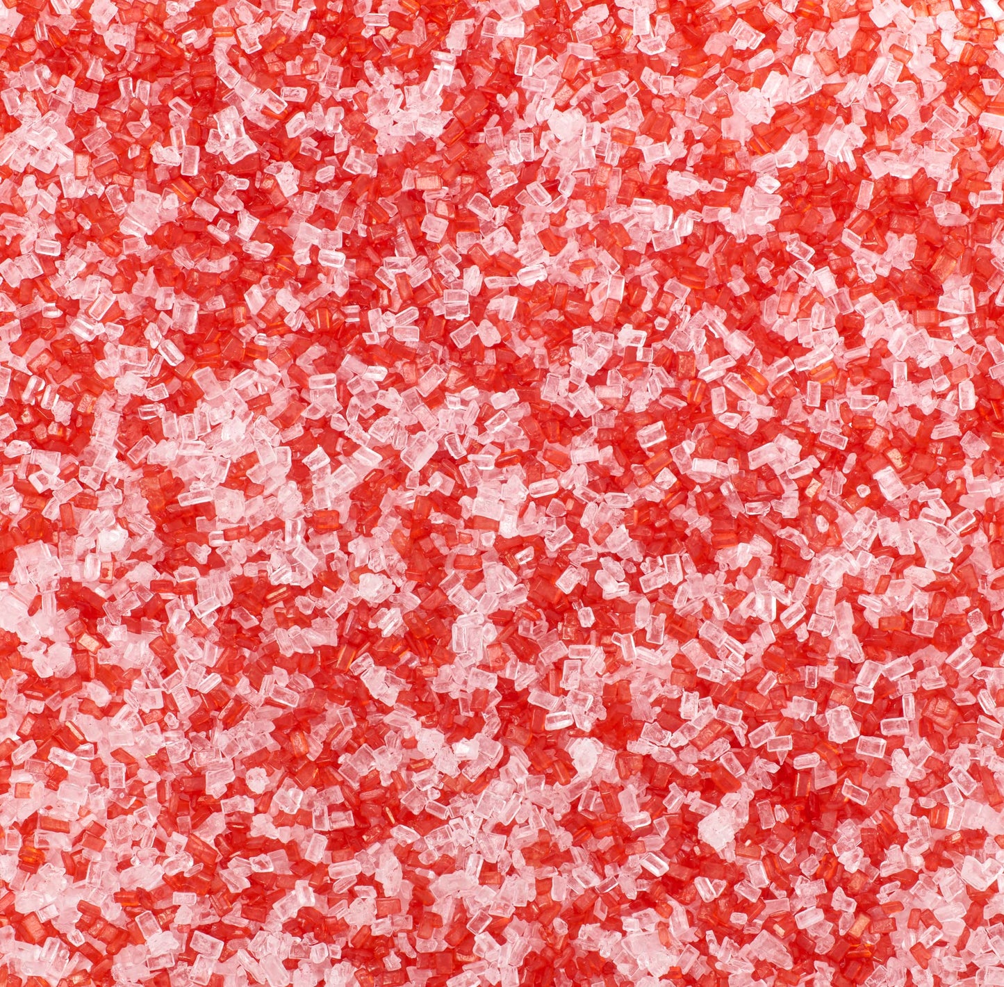 DECOPAC Red and White Peppermint Crystals, Festive Candy Sprinkles, 33oz, Fancy Sprinkles in Handheld Container, Edible Christma