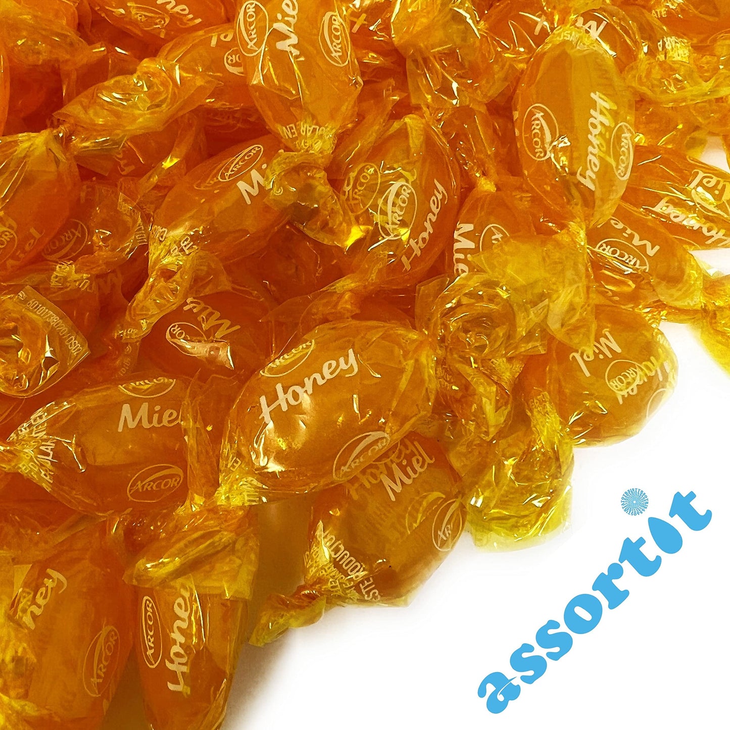 Halloween Honey Filled Hard Candy - 3 lbs - Flavored Classic Bon Bons Filled with Real Honey - Bulk American Vintage Candy Assor
