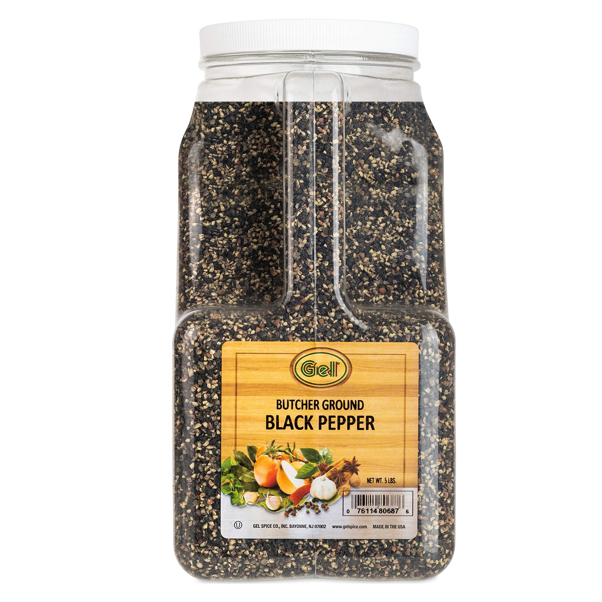 Gel Spice 10 Mesh Butcher Ground Black Pepper 5 Lb | Great For For Barbecue And Grilling Meat Rub