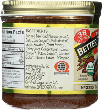 Better Than Bouillon Organic Beef Base, Zero Trans Fat, 8 Ounces (Pack Of 6)