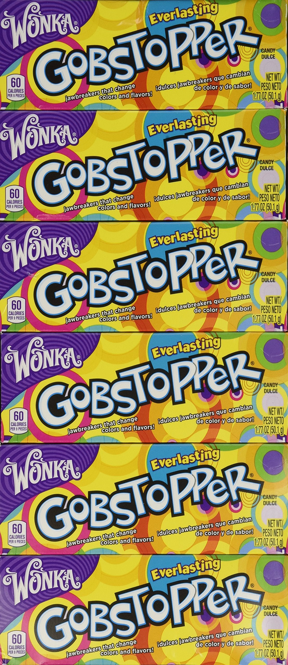 Wonka Everlasting Gobstopper, 1.77 Ounce (Pack Of 24)