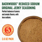 LEM Backwoods Reduced Sodium Jerky Seasoning, 3.6 Oz Packet, Ideal for Wild Game and Domestic Meat, Model 9152