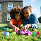 Egg Shaped Lollipops For Kids, 88 Count Individually Wrapped Suckers, Assorted Fruit Flavors Pack, Includes Easter Themed Design
