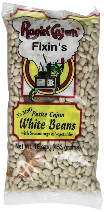 Seasoned White Beans 16 oz Ragin Cajun (Pack of 6)