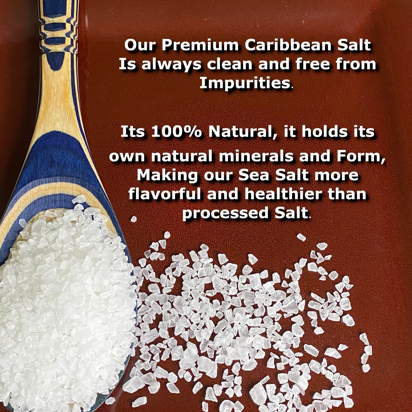 Premium Caribbean Real Sea Salt For Grinder Refill 16 Oz Kosher Certified, Rock Salt For Grinder, Clean Sea Salt, Organic Salt U