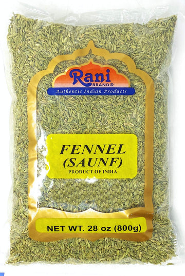 Rani Fennel Seeds (Saunf Sabut) Whole Spice 28Oz (800G) ~ All Natural | Gluten Friendly | Non-Gmo | Vegan | Indian Origin