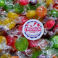 Assorted Flavored Fruit Buttons - 4 lbs of Individually Wrapped Assorted Fresh Sweet Strawberry Orange Grape Raspberry Lemon Sou