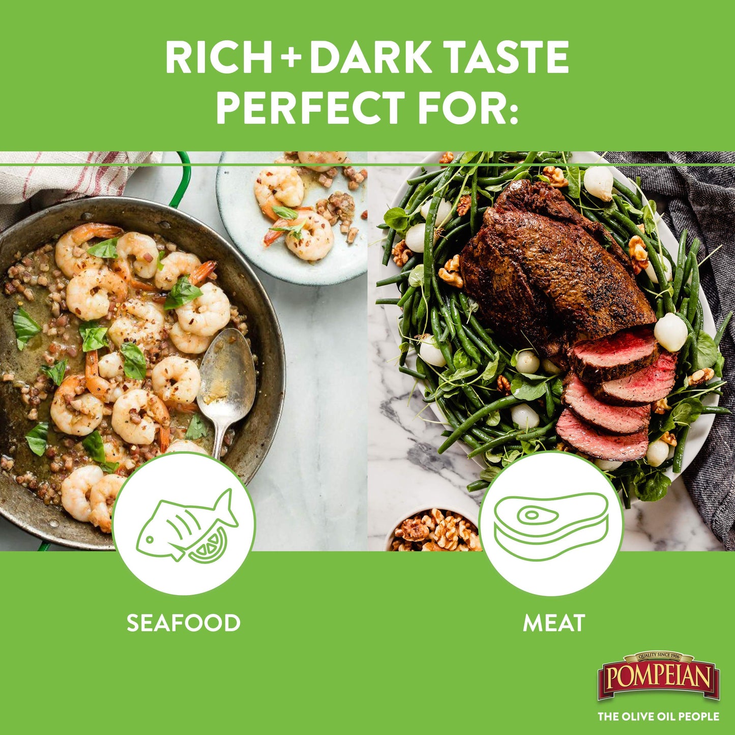 Pompeian Gourmet Balsamic Vinegar, Perfect For Salad Dressings, Sauces, Seafood & Meat Dishes, Naturally Gluten Free, 16 Fl. Oz.