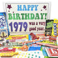 Retro Candy Yum ~ 1979 46Th Birthday Gift Assortment From Childhood For 46 Year Old Man Or Woman Born 1979