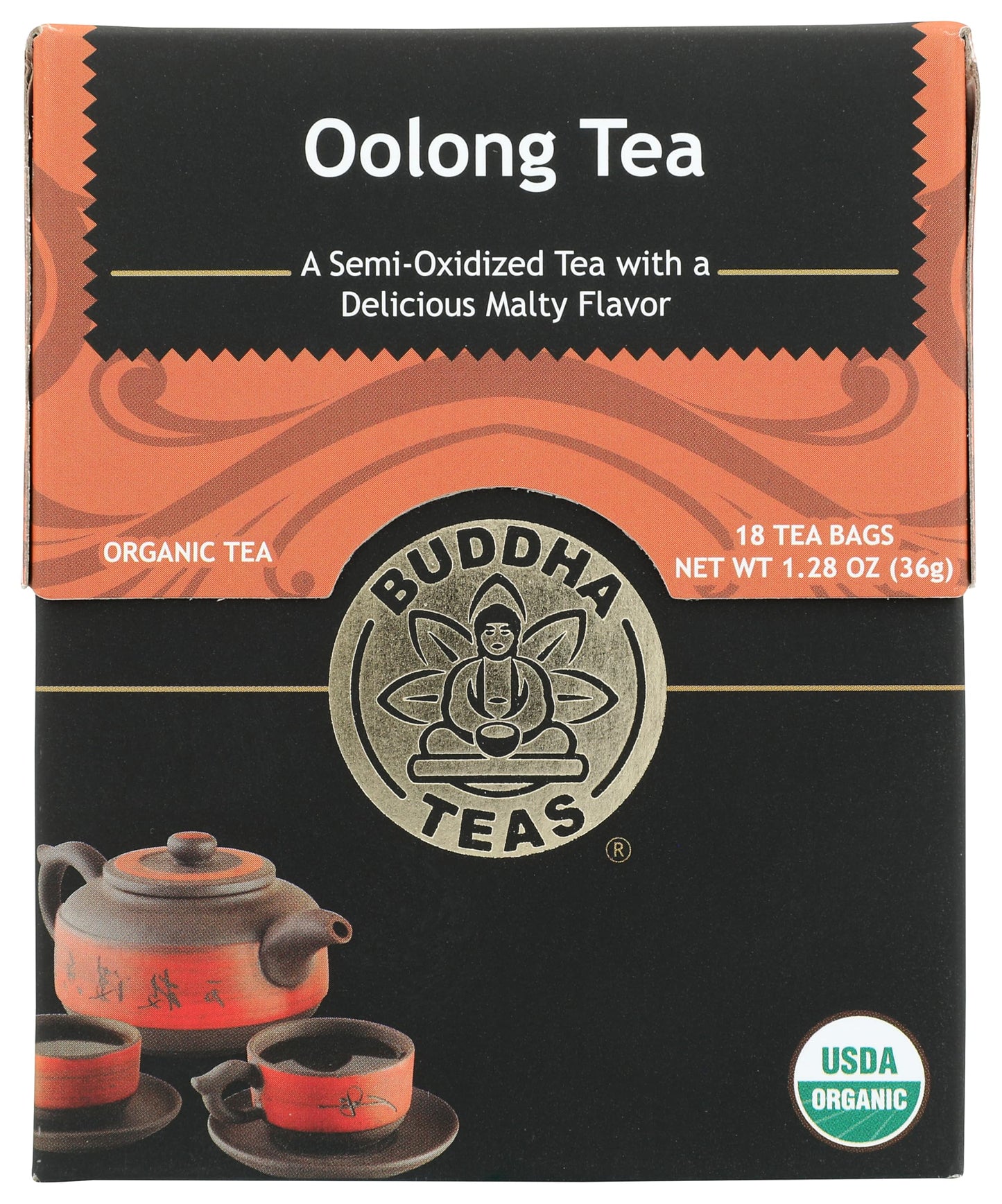 Organic Oolong Tea, 18 Bleach-Free Tea Bags - Rich in Vitamins and Minerals and a Natural Source of Antioxidants, No GMOs