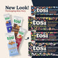 Tosi Cashew Blueberry Protein Bars - Crunchy Nut & Seed Vegan Snack Bars, Gluten Free, 6g Plant Based Protein, Organic Flax, Chi