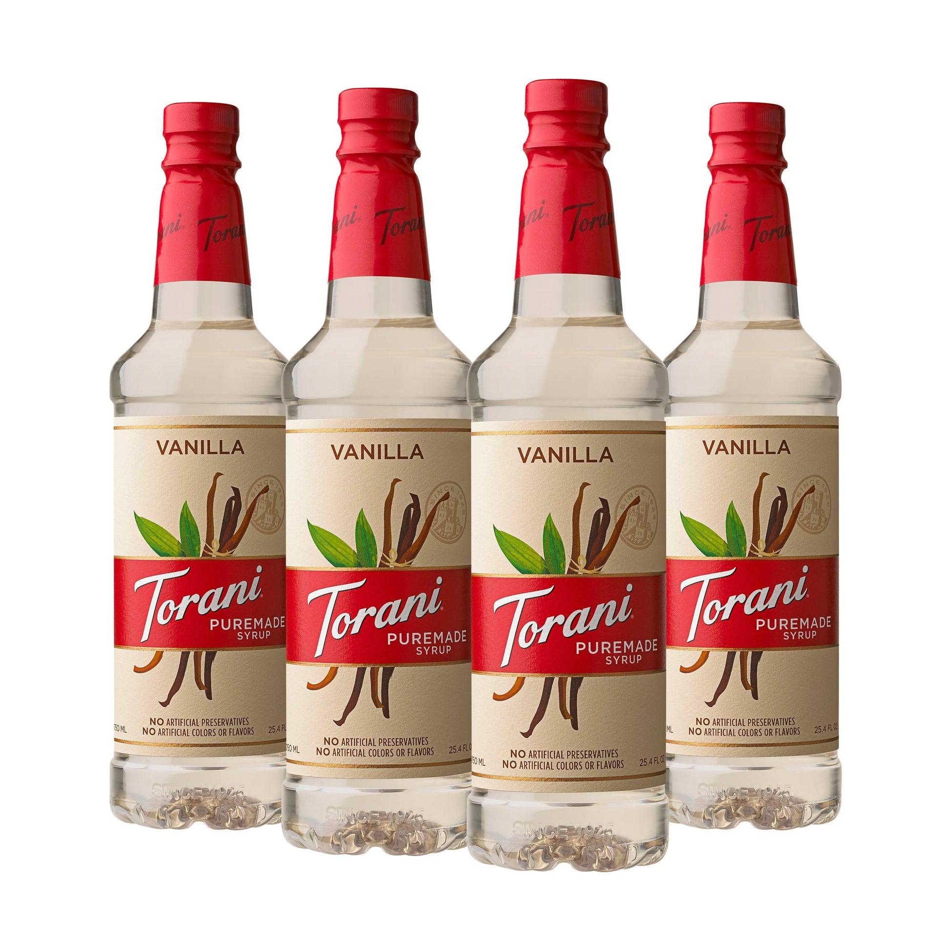 Torani Puremade Syrup, Vanilla, 25.4 Ounces (Pack Of 4)