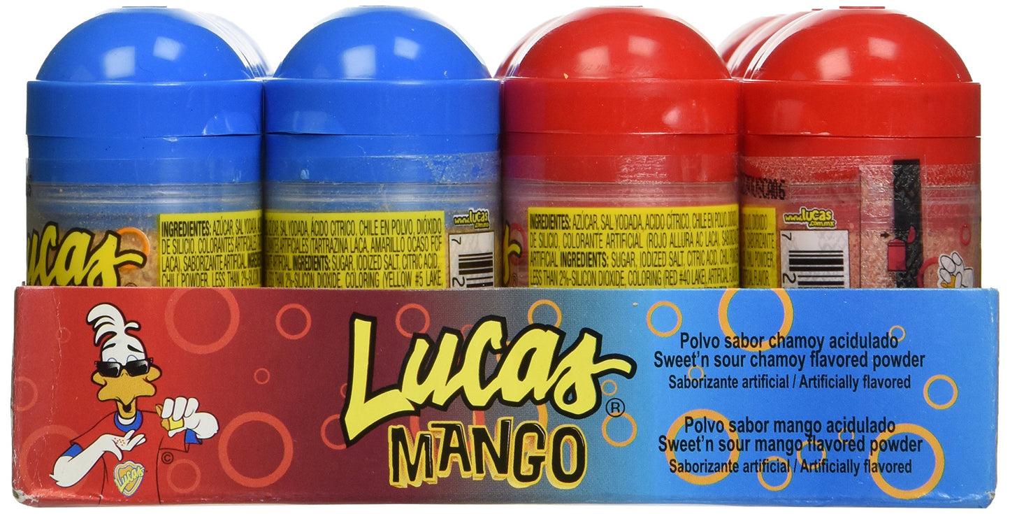 Lucas Chamoy / Mango 12 Chamoy & 12 Mango Flavored Powder 24
