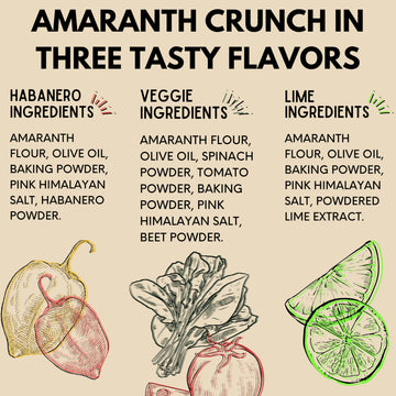 Amaranth Flour Baked Sticks With Olive Oil (Low Sodium). Extra Crunchy Grain Free Vegan Snack. Plant Based Protein (Variety Snac