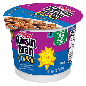 Kellogg'S Raisin Bran Crunch Cereal-In-A-Cup-2.8 Oz, 6 Ct