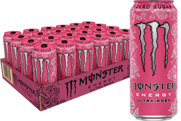 Monster Energy Ultra Rosa Sugar Free Energy Drink, 16 Ounce (Pack of 24), Pink