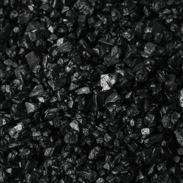 MARKYS Hawaiian Black Lava Sea Salt Medium Coarse - 16 Ounce - Black