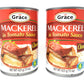 Grace Chunky Mackerel In Tomato Sauce 15oz - 2 Pack - Canned Mackerel