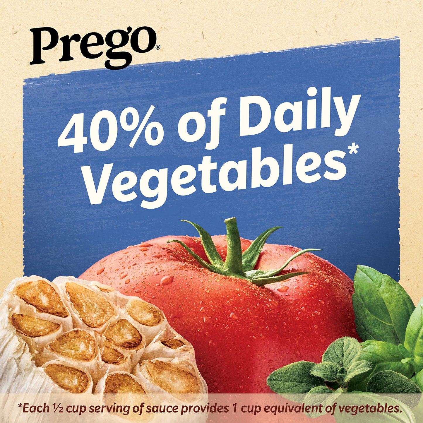 Prego Pasta Sauce, Italian Tomato Sauce with Roasted Garlic & Herbs, 24 oz Jar (Case of 12)