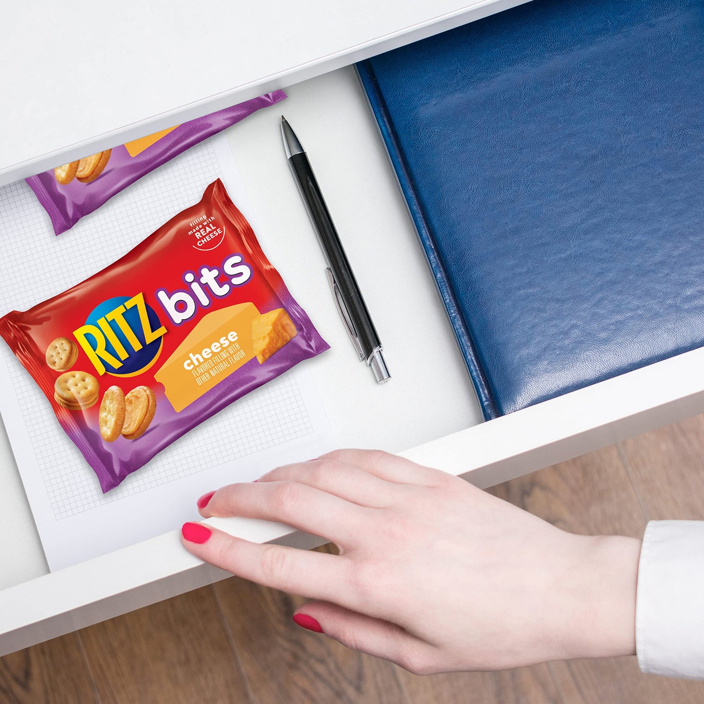 Ritz Bits Cheese Sandwich Crackers, 48 Snack Packs (4 Boxes)