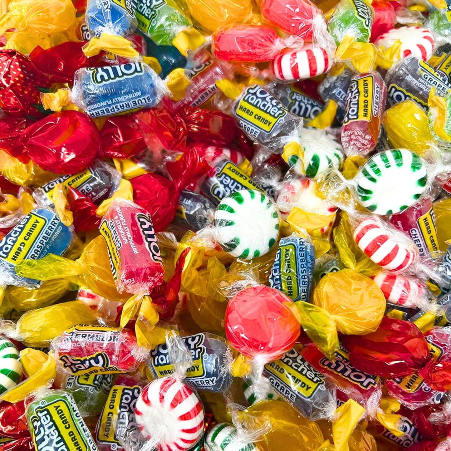 Easter American Favorite Hard Candy Assorted Bulk Party Mix Jolly Ranchers And Old Fashioned Candies Individually Wrapped 12 Flavor Assortment Variety Pack 6 Lbs 150+Pcs (96 Oz)