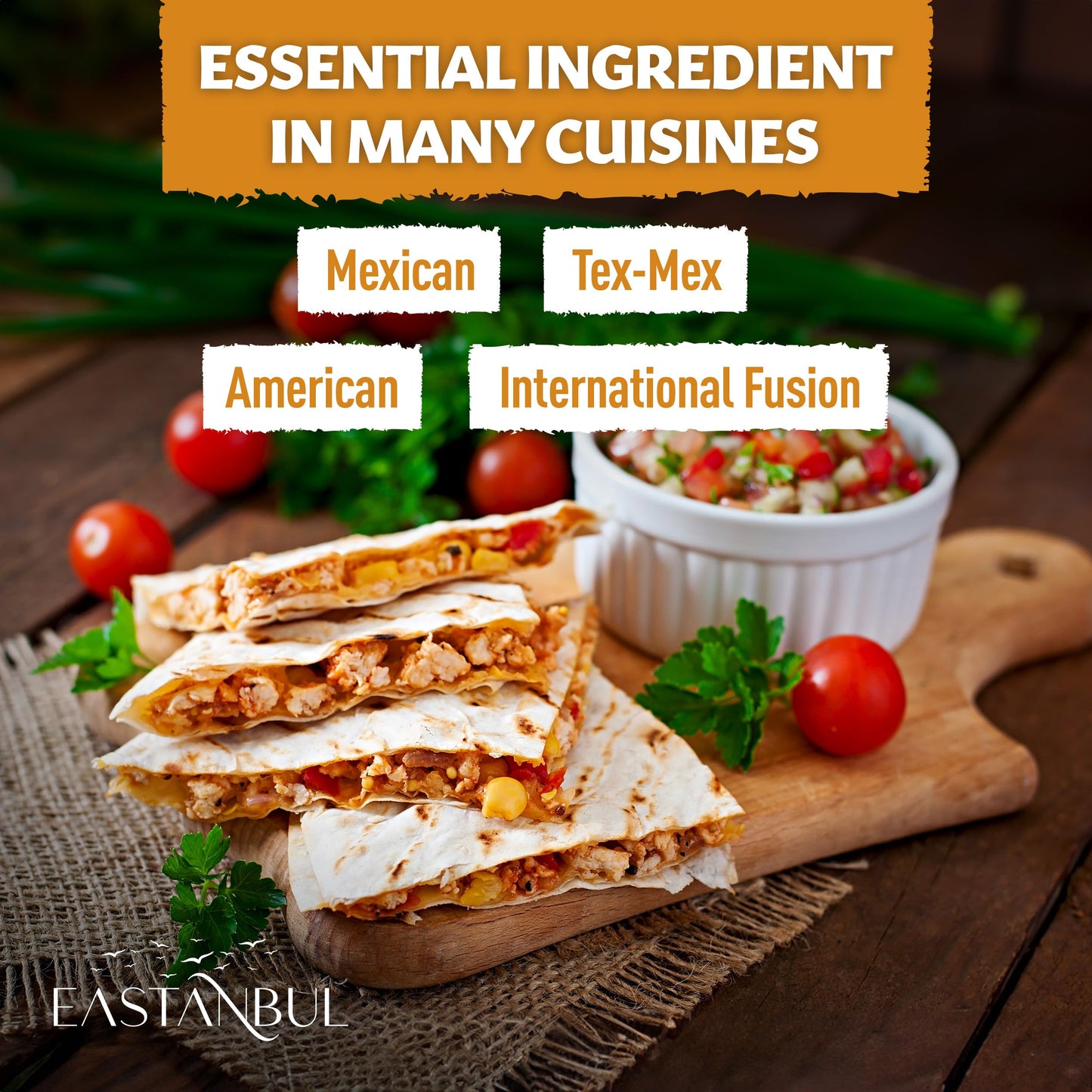 Eastanbul Taco Seasoning Mix, 5.6Oz Taco Seasoning, 100% Natural Taco Mix, Vegan Taco Seasoning Mix, Non-Gmo & Vegan, Great Mild