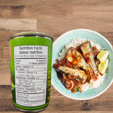 555 Sardines in Tomato Sauce 5.5oz (155g), 6 Pack