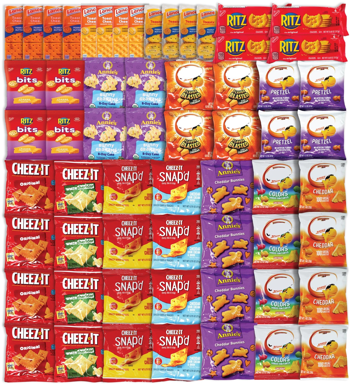 Niro Gift Basket Assortment | 60 Pack Individual Bags Cheese  Ers Variety Pack | Snacks For Mature-Themeds And Children | The Perfect Care Package
