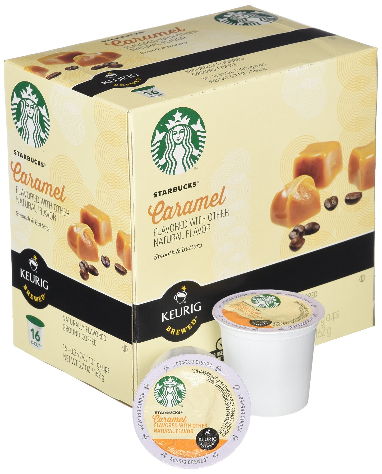 Starbucks Caramel Coffee Pods - 16 Count, Yellow, 1 COUNT (Pack of 16)