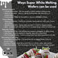 Super White Chocolate Melting Wafers 16oz (1 lb) by RUS Candy Company Perfect for Dipping  Coating  Baking  Molding & More