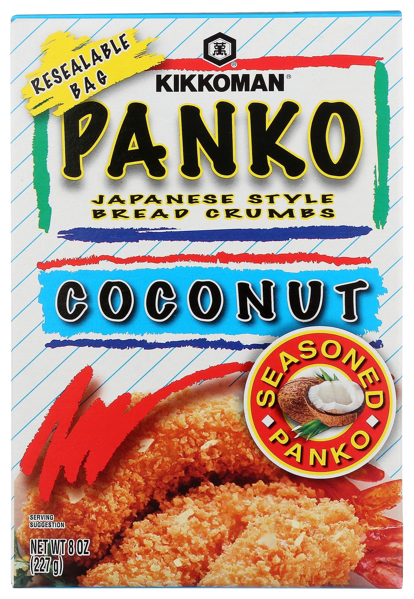 Kikkoman Coconut Seasoned Panko Bread Crumbs, 8 Oz
