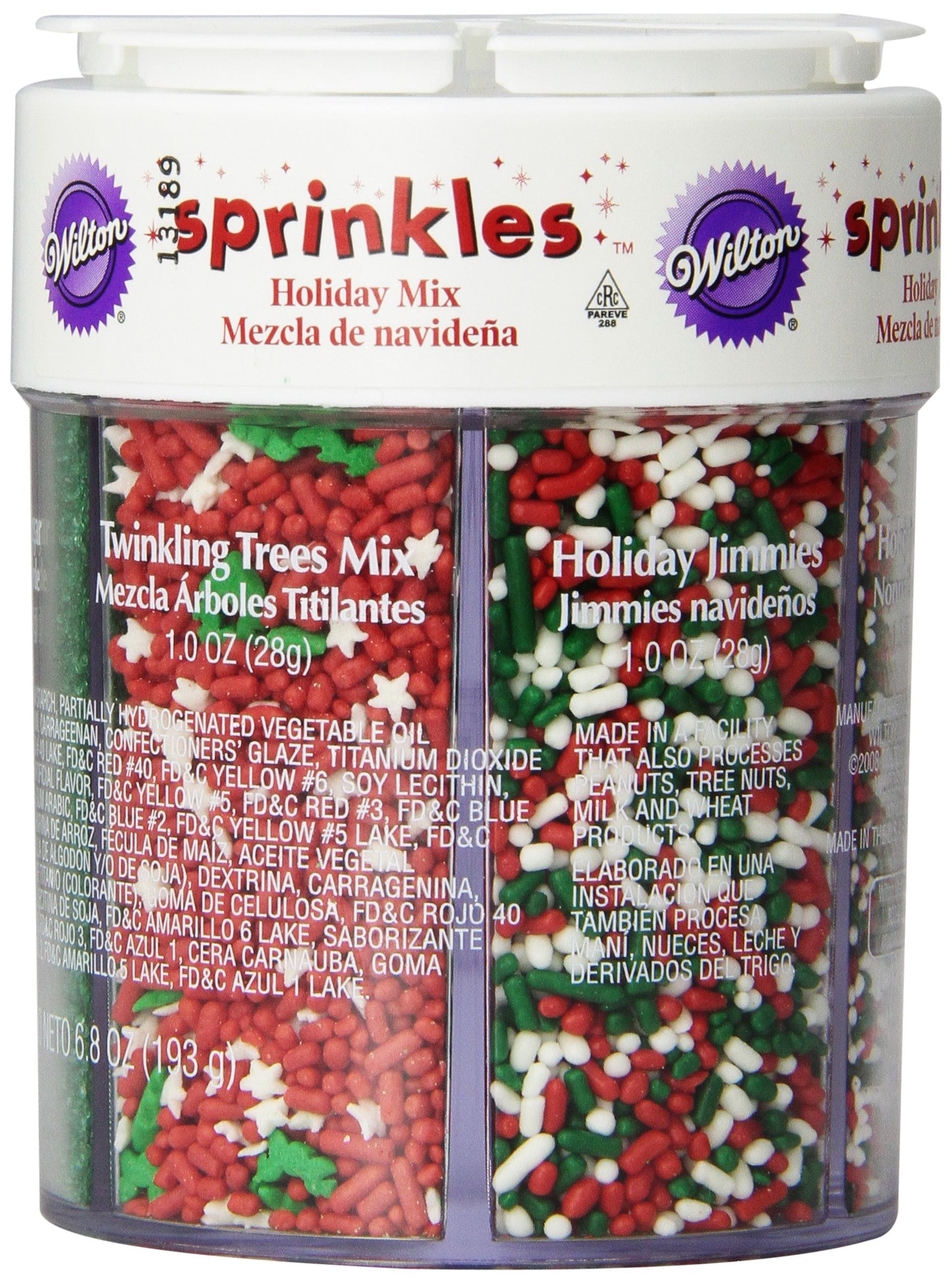 Wilton Holiday Sprinkles Assortment, 6.8 Oz.
