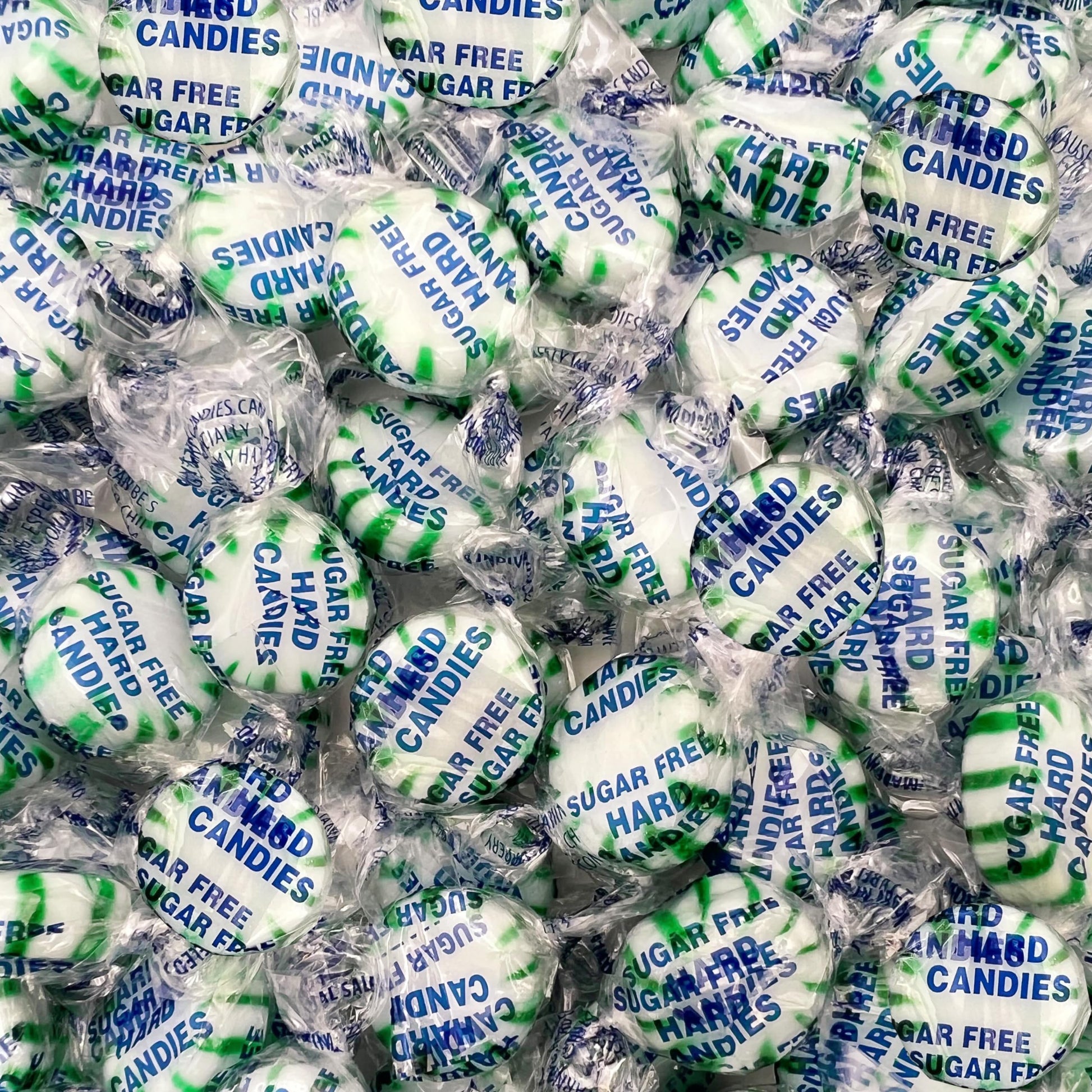 Sugar-Free Starlight Mints - 1 Pound Pack (About 90 Count) - Spearmint Hard Candy - Individually Wrapped