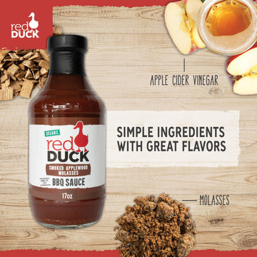 Red Duck Organic BBQ Sauce, Kansas City Style, 17 oz, 1.06 lb