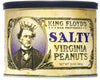 King Floyds Salted Virginia Peanuts, 10 oz, Resealable Tin, Classic Snack