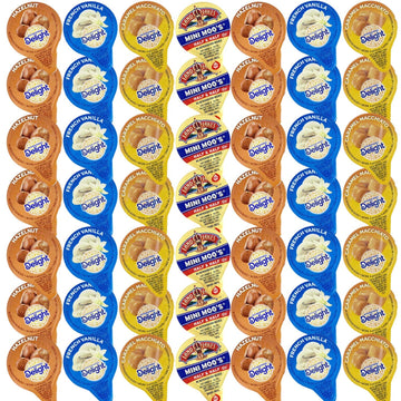 4 Flavors Assortment Single Serve Coffee Cream Creamer Set, Various Sweet Creamers, Delight Coffee Creamer & Mini Moo'S In Signa
