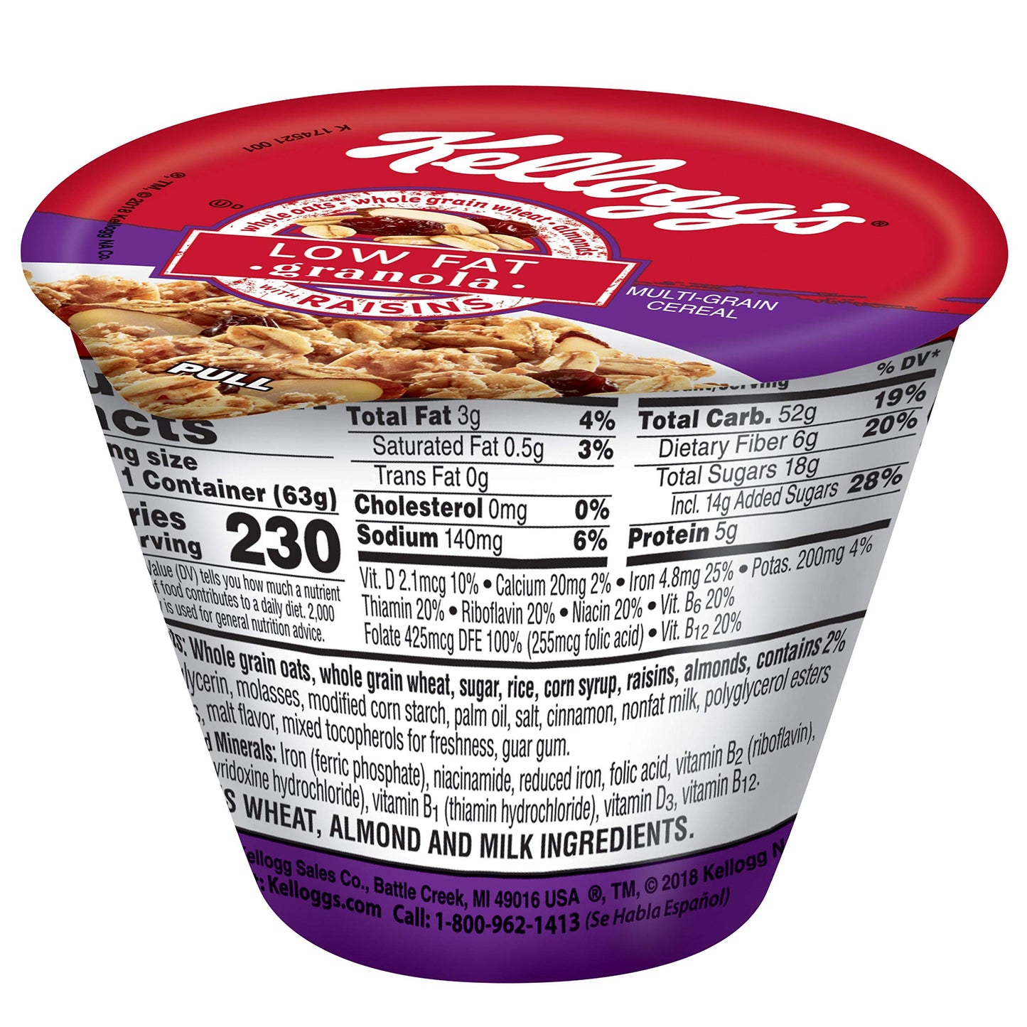 Corn Flakes Cold Breakfast Cereal, 8 Vitamins And Minerals, Healthy Snacks, Family Size, Original (4 Boxes)