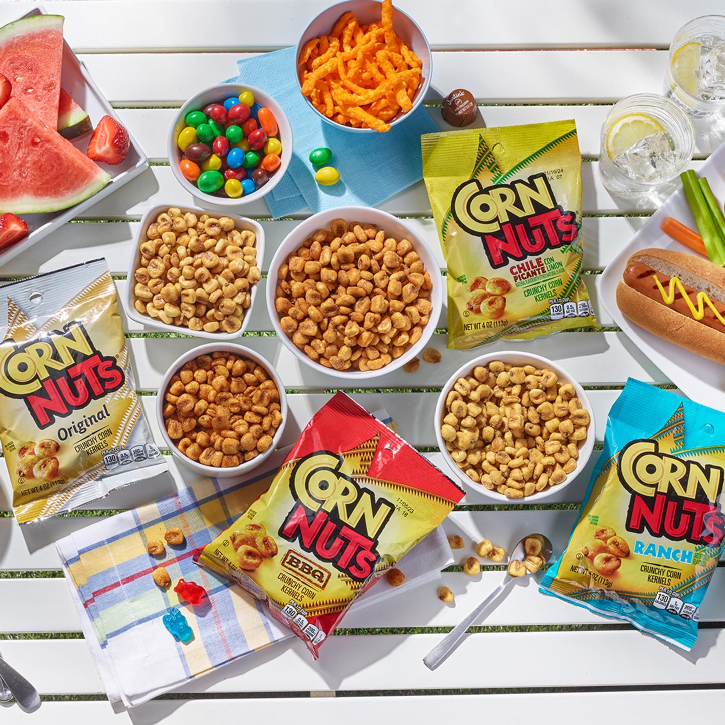 CORN NUTS Original Flavored Corn Kernels, Crunchy Corn Snacks, Snack Box, Variety Packs Food for Adults, 4oz. (Pack of 12)