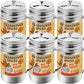 CUSINIUM Spice Shakers Set - Pack of 6, 14 oz BBQ Dry Rub Shakers with Adjustable Fan-Style Lid and Handles