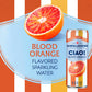Sanpellegrino CIAO Blood Orange Sparkling Water, Low-Calorie Italian Sparkling Water with Real Fruit Juices, 0g Added Sugar, 6-P