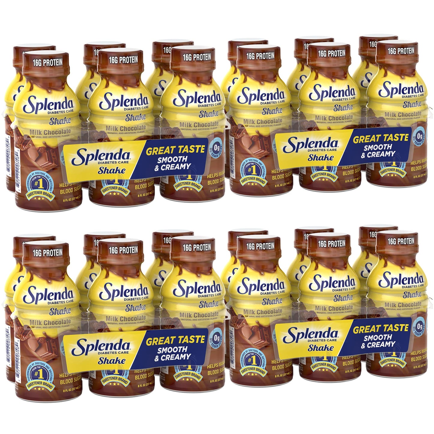 SPLENDA Diabetes Care Shakes - Meal Replacement Shake, Milk Chocolate, 8 Fl Oz (Pack of 24)