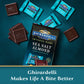 Ghirardelli Intense Dark Chocolate Squares, Sea Salt Almond, 4.12 Oz Bag, Pack of 6