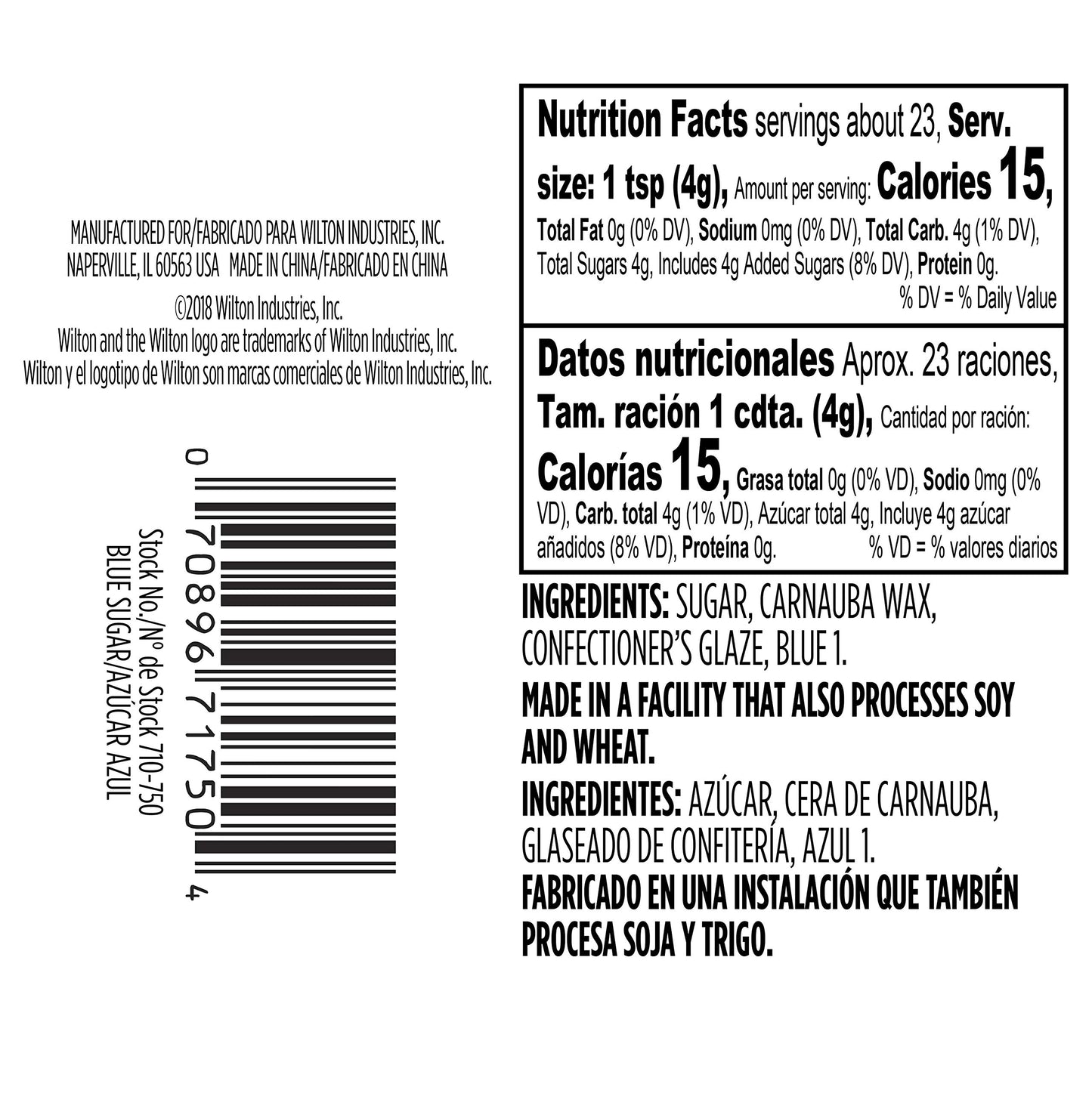 Wilton Blue, 3.25 Oz Sprinkles Sugar, 3.25 Ounce (Pack Of 1)