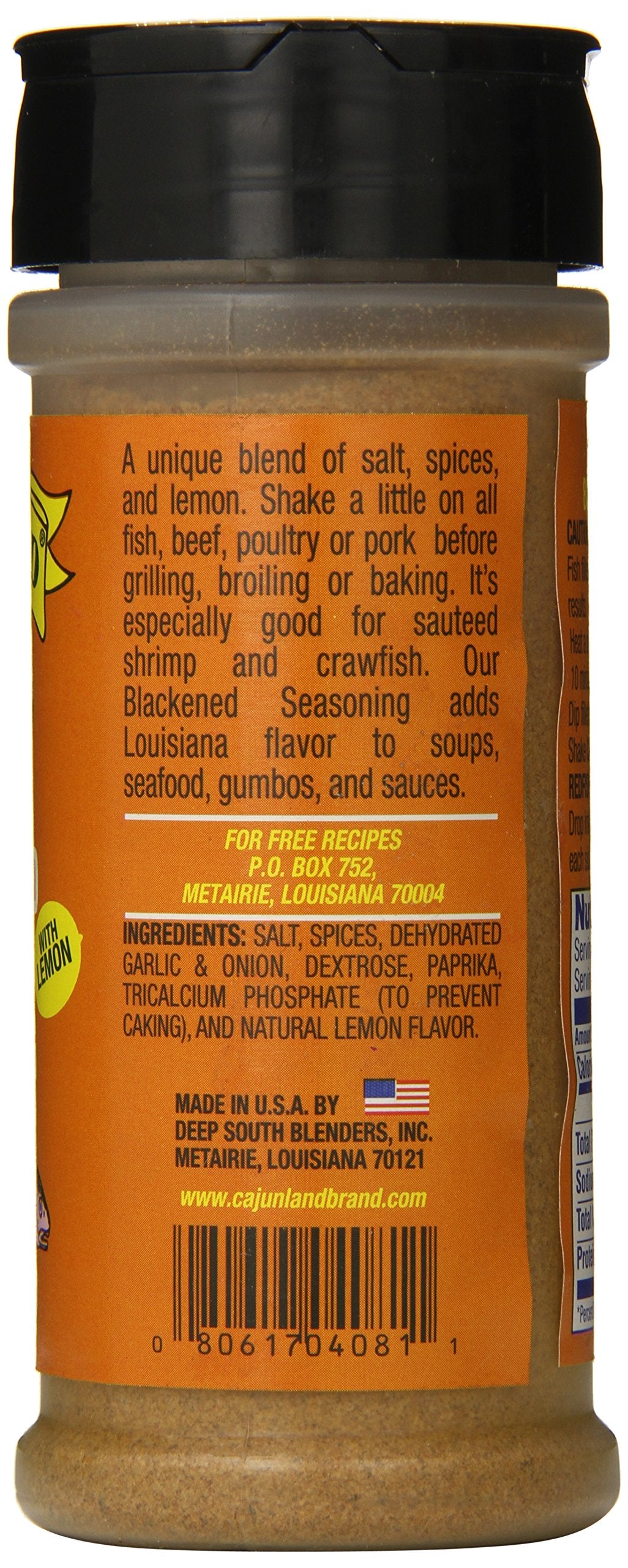 Cajun Land Blackened Redfish Seasoning, 6 Ounce
