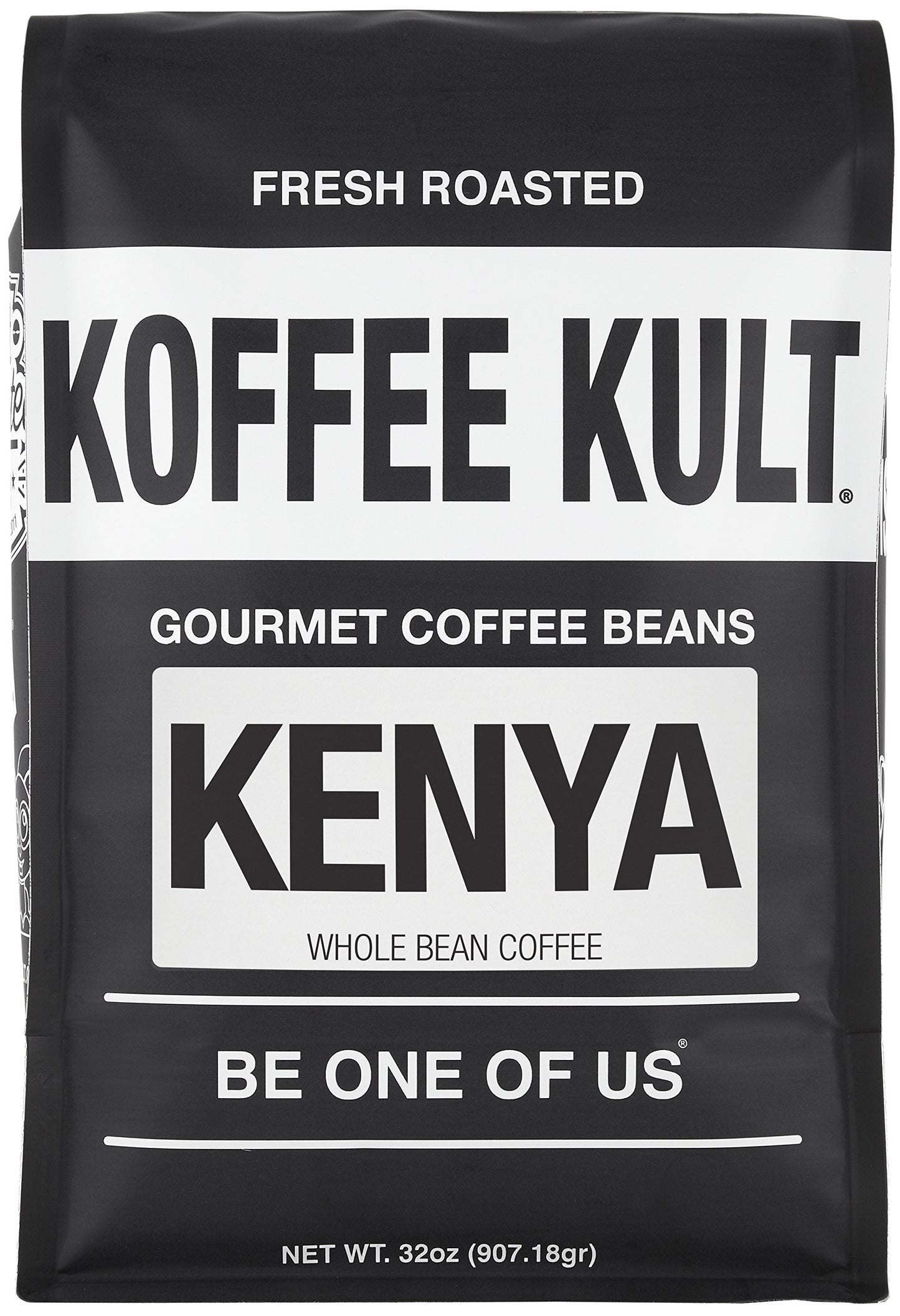 Koffee Kult Limited - Kenya Coffee Beans Whole Medium Roast - 100 Single Origin Direct Trade Arabica Beans - Fresh Artisan Roast