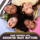 Assorted Fruit Buttons Hard Candy - 5 Pounds Approx 400 Pieces Assorted Candy - Holiday Candy Old Fashioned