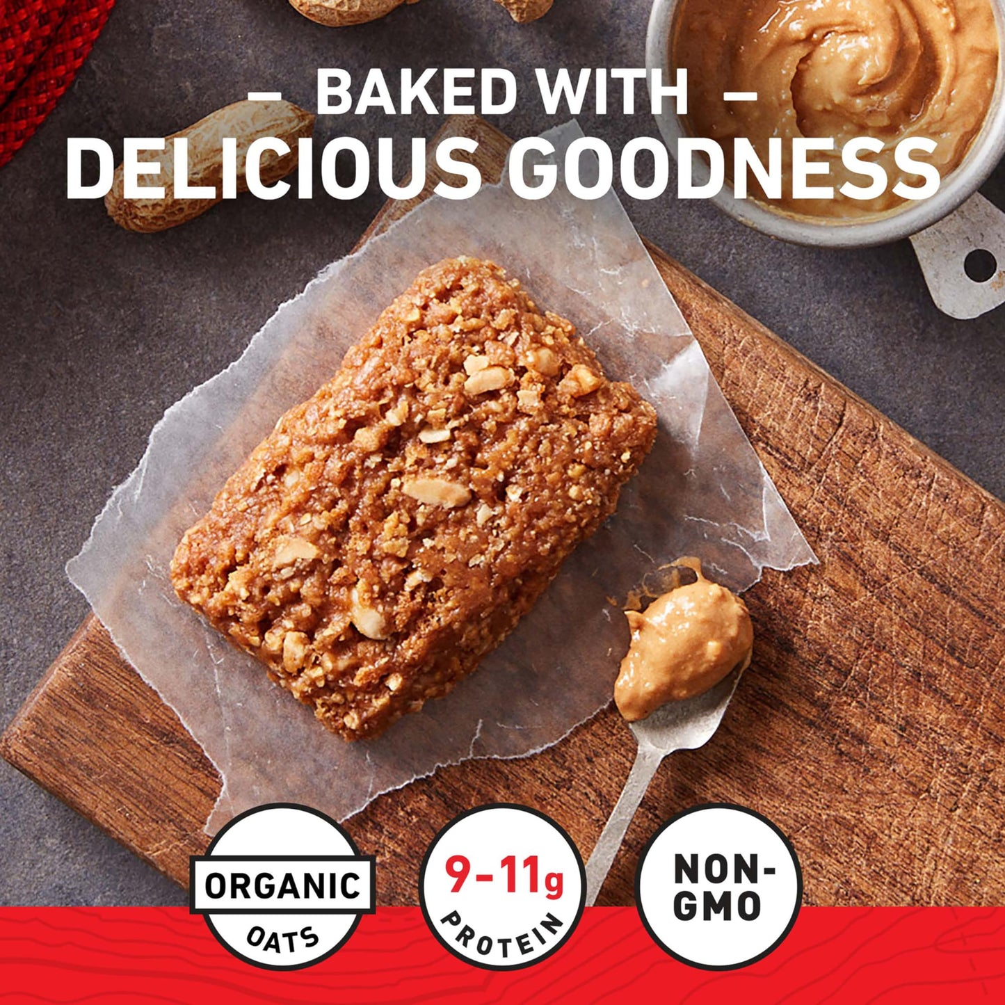 Clif Bar - Crunchy Peanut Butter - Made With Organic Oats - 11G Protein - Non-Gmo - Plant Based - Energy Bars - 2.4 Oz. (18 Pack