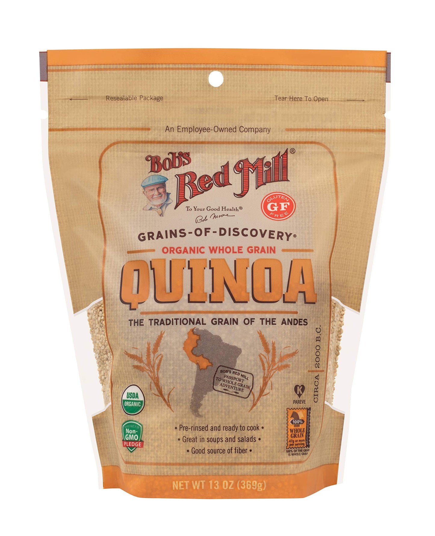 Bob's Red Mill Organic White Quinoa, 13 Oz