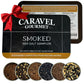 Caravel Gourmet Smoked Sea Salt Sampler Set - Alderwood, Cherrywood, Bacon & Garlic, 0.5 oz x 6 Flavored Salts