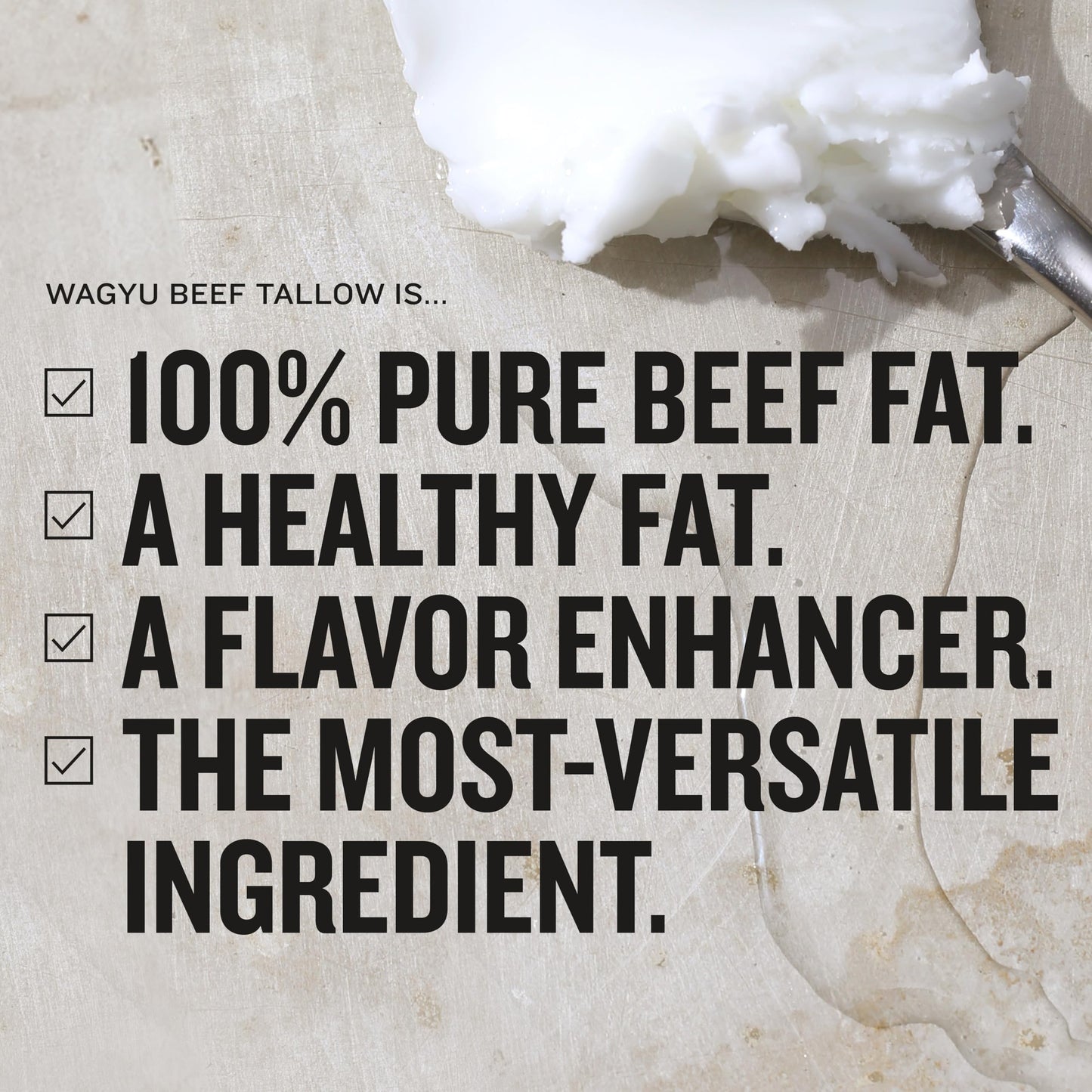 South Chicago Packing Wagyu Beef Tallow, 11.5 Oz Glass Jar, Perfect For Searing, Sauteing, Cooking, Pan Frying, Keto Friendly, P